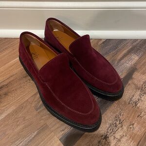 Aquatalia Burgundy Suede Loafers